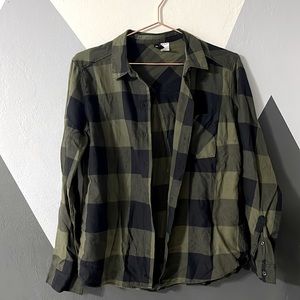 Olive flannel shirt